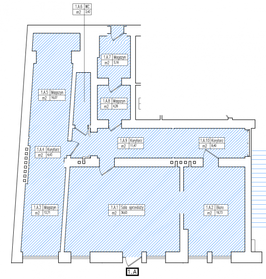 Rzut lokalu 1A